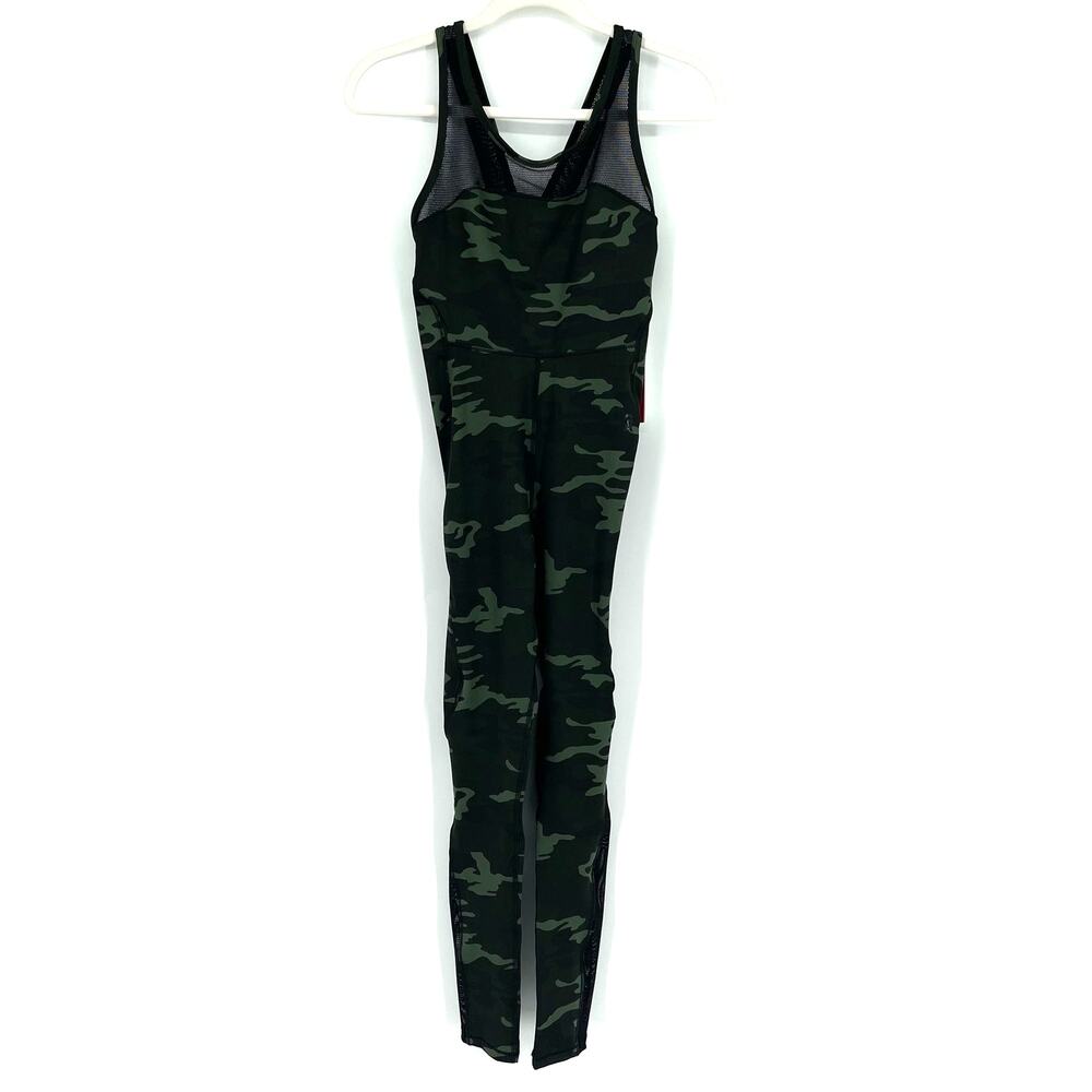 Good American Curve Sculpt Jumpsuit Camo Women's Size Small NWT